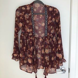 Sheer Long Sleeved Cover